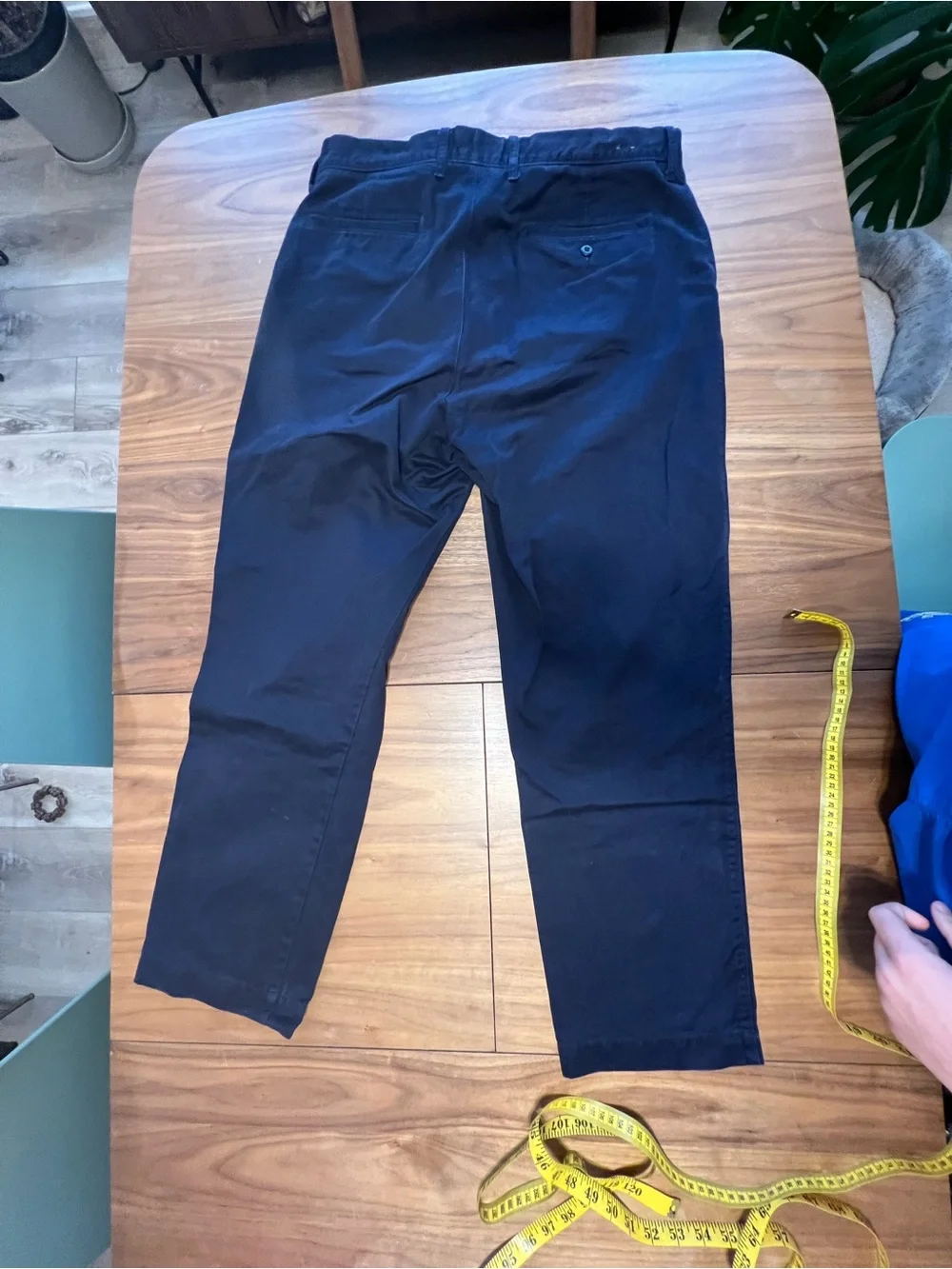 J Crew “broken in straight” navy chinos 34x30